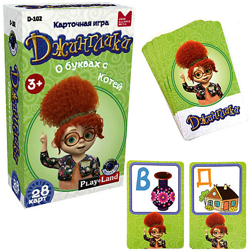 Настольная игра Play Land "Джинглики", О буквах с Котей от Play Land