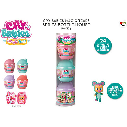 Плачущий младенец IMC Toys Cry Babies Magic Tears, с домиком и аксессуарами от IMC Toys