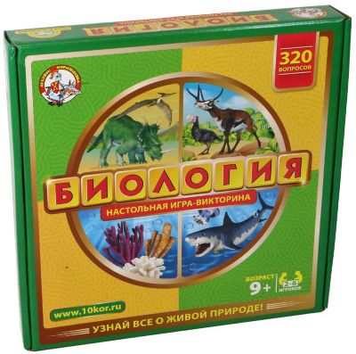 Игра настольная Десятое королевство "Викторина. Биология"