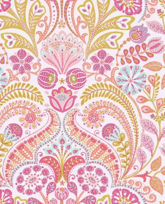 Vliestapete Eijffinger TOUT PETIT, Ornamente, rosa, 10 m x 52 cm