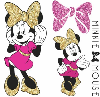 Wandsticker Disney Minnie Mouse Glitter
