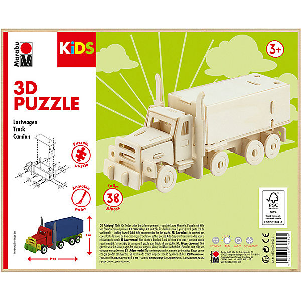 KIDS 3D Puzzle Holzbausatz Truck