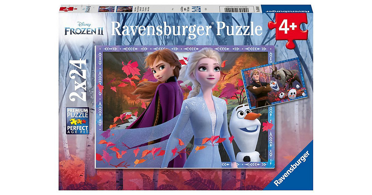 Puzzles: Ravensburger 2er Set Puzzle, je 24 Teile, 26x18 cm, Frozen 2