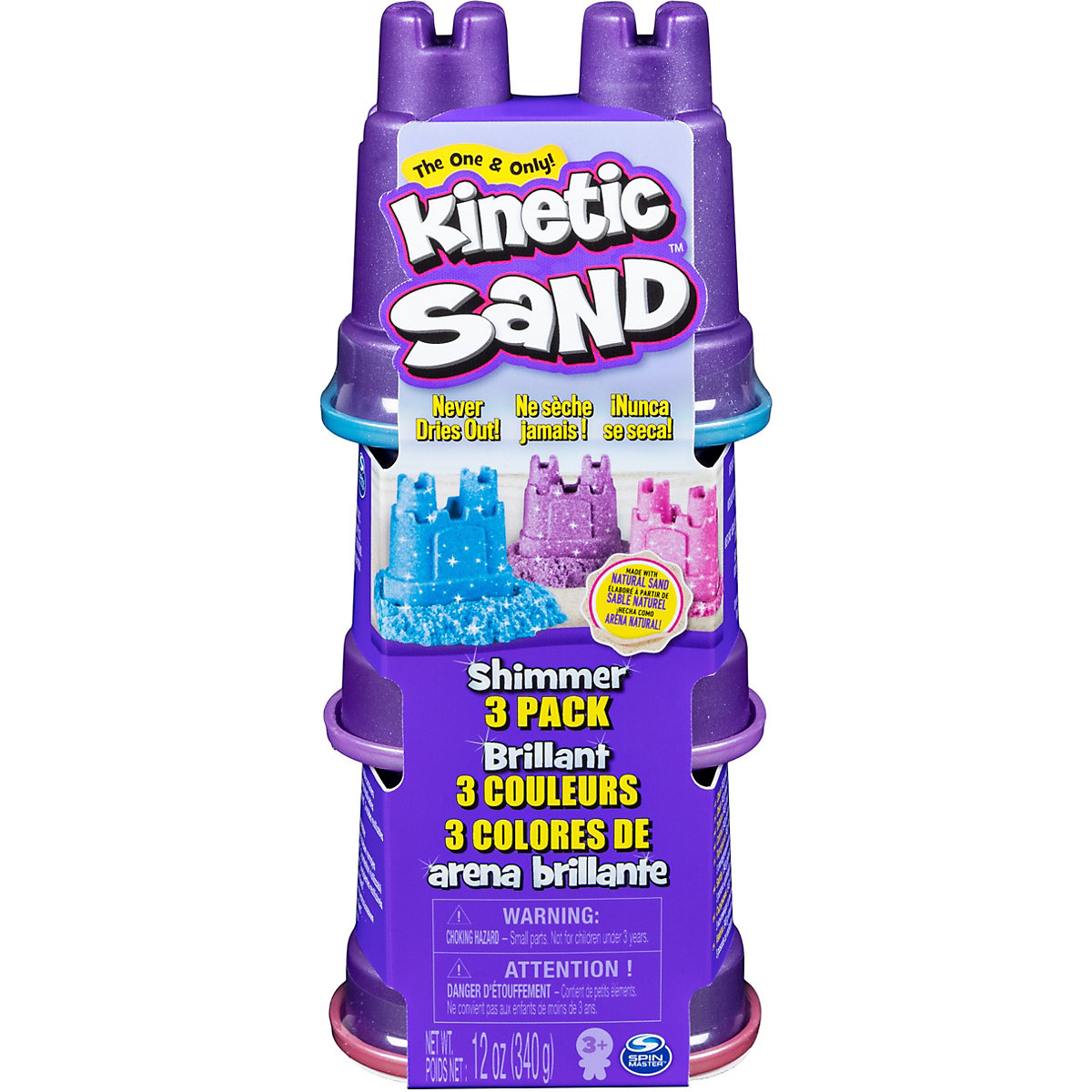 Kinetic Sand Schimmer Sand 3er Pack 340 g