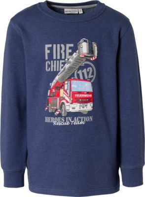 Sweatshirt , Feuerwehr dunkelblau Gr. 104/110 Jungen Kleinkinder