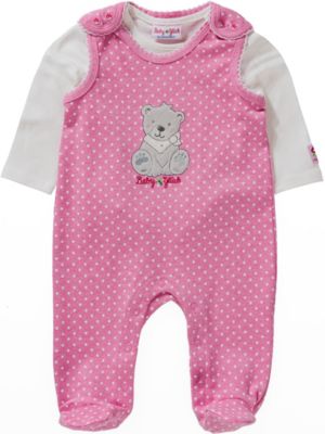 BABYGLCK BY SALT & PEPPER Set Strampler + Langarmshirt , Br pink Gr. 68 Mdchen Baby