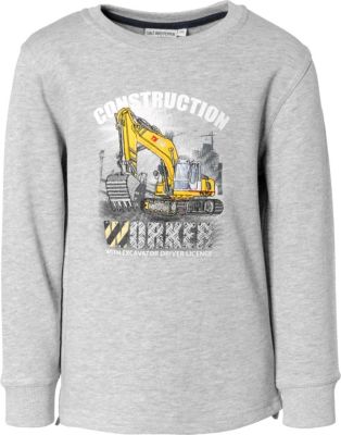 Sweatshirt , Bagger grau Gr. 116/122 Jungen Kinder