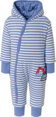 BABYGLÜCK BY SALT & PEPPER Baby Overall zum Wenden für Jungen, Bagger, Salt and Pepper MAXIMO BAGGER BLAU