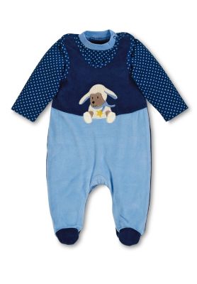 Nicki Strampler-Set Stanley hellblau Gr. 62 Jungen Baby
