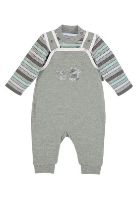Jersey Strampler-Set Waldis grau Gr. 50 Jungen Baby