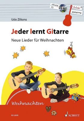 Buch - Jeder lernt Gitarre - Neue Lieder Weihnachten, m. Audio-CD [Att8:BandNrText: M001166362] Kinder