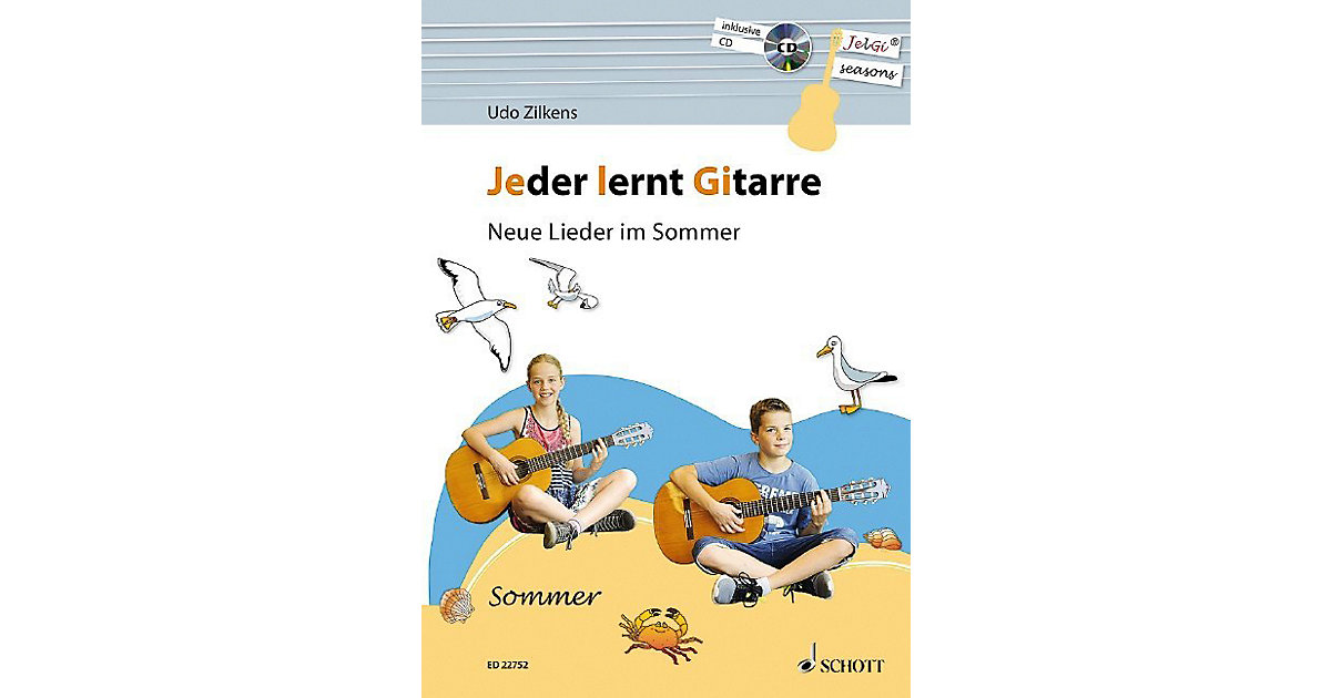 Buch - Jeder lernt Gitarre - Neue Lieder im Sommer, m. Audio-CD [Att8:BandNrText: M001165303]