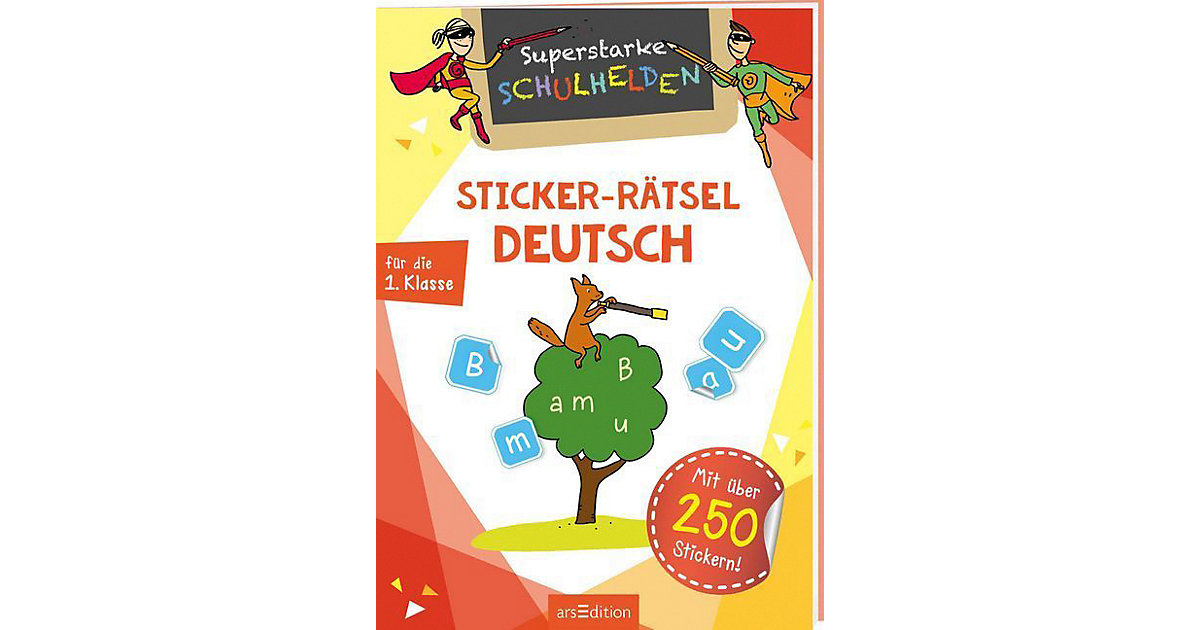 Buch - Superstarke Schulhelden - Sticker-Rätsel Deutsch die 1. Klasse Kinder