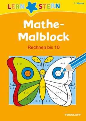 Buch - Mathe-Malblock: 1. Klasse. Rechnen bis 10