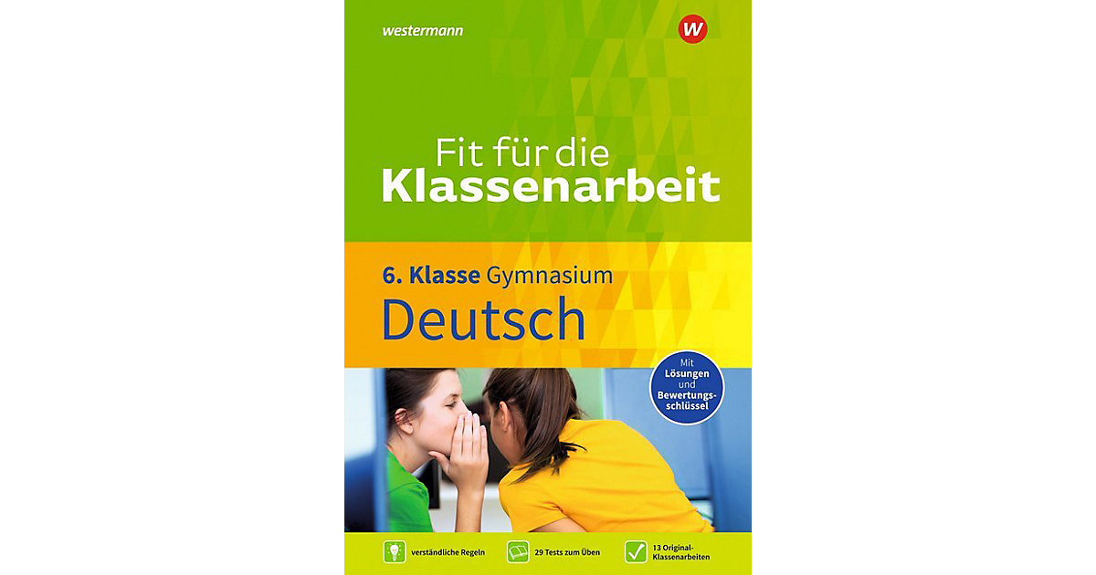 Buch - Fit die Klassenarbeit - Gymnasium - Deutsch 6 Kinder