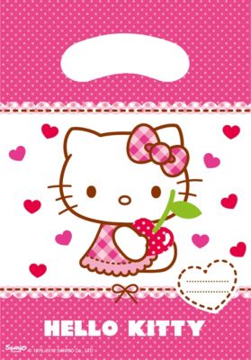 Hello Kitty Hearts Pr 19 6 Mitgebsel Tüten Mottoparty Kindergeburtstag 
