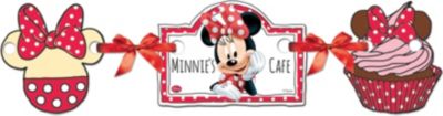 Poster mit Silhouetten Minnie Café