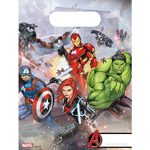 Mitgebseltüten Mighty Avengers, 6 Stück