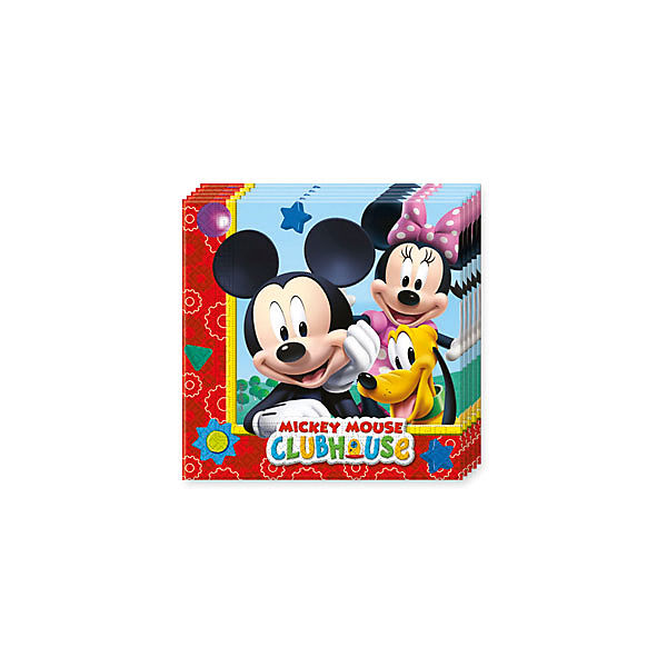 Servietten zweilagig Playful Mickey 33 x 33 cm, 20 Stück