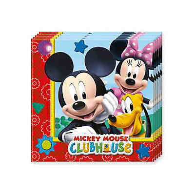 Servietten zweilagig Playful Mickey 33 x 33 cm, 20 Stück