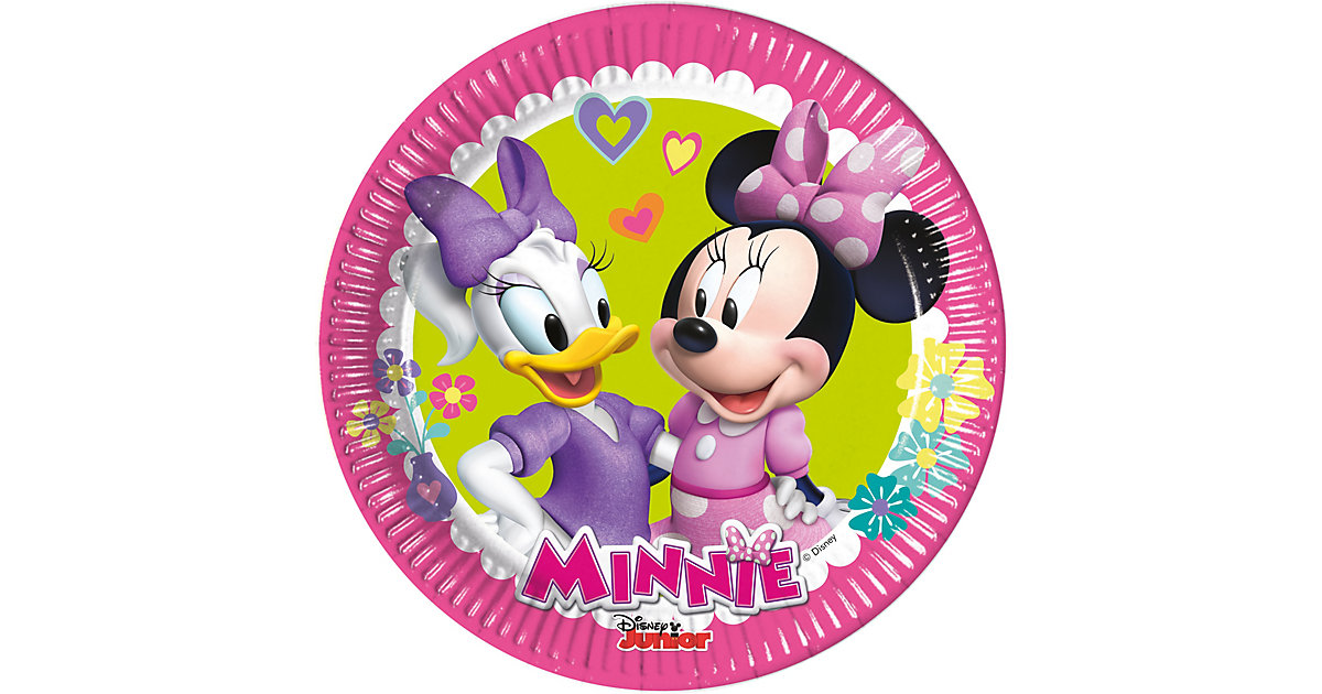 Pappteller Minnie Happy Helpers 20 cm, 8 Stück