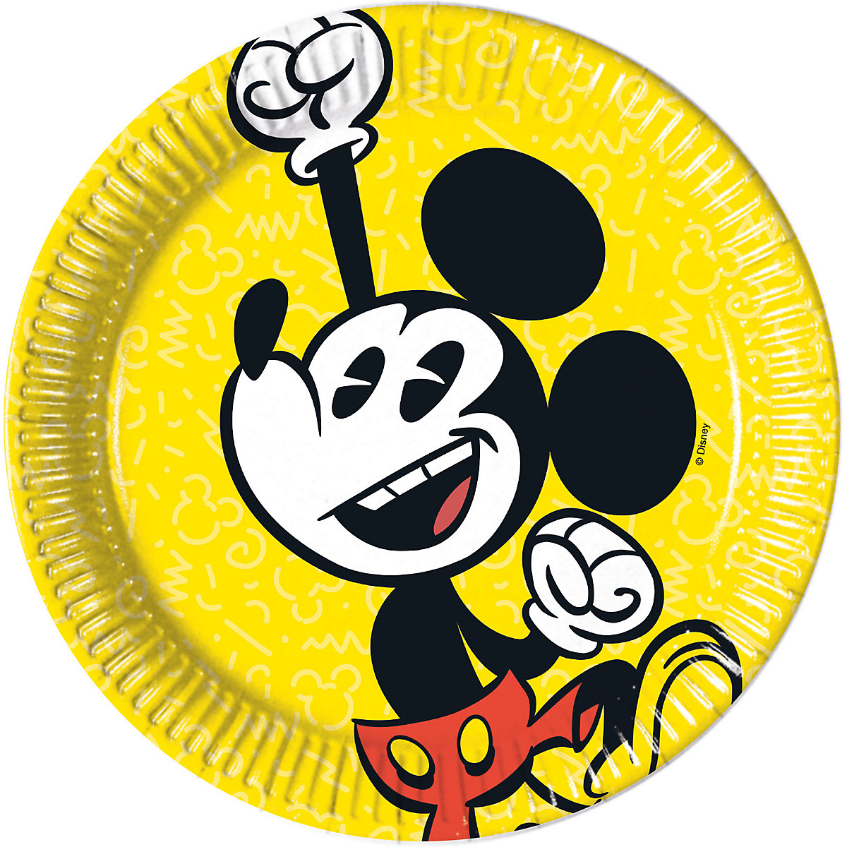 Papp-Partyteller Disney Mickey Mouse Super Cool Ø 20 cm 8 Stück