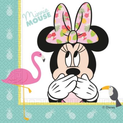 Servietten zweilagig Minnie Tropical Disney 33 x 33 cm, 20 Stck