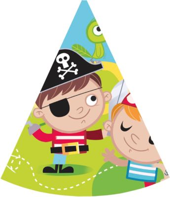 Partyhüte Pirates Treasure Hunt, 6 Stück