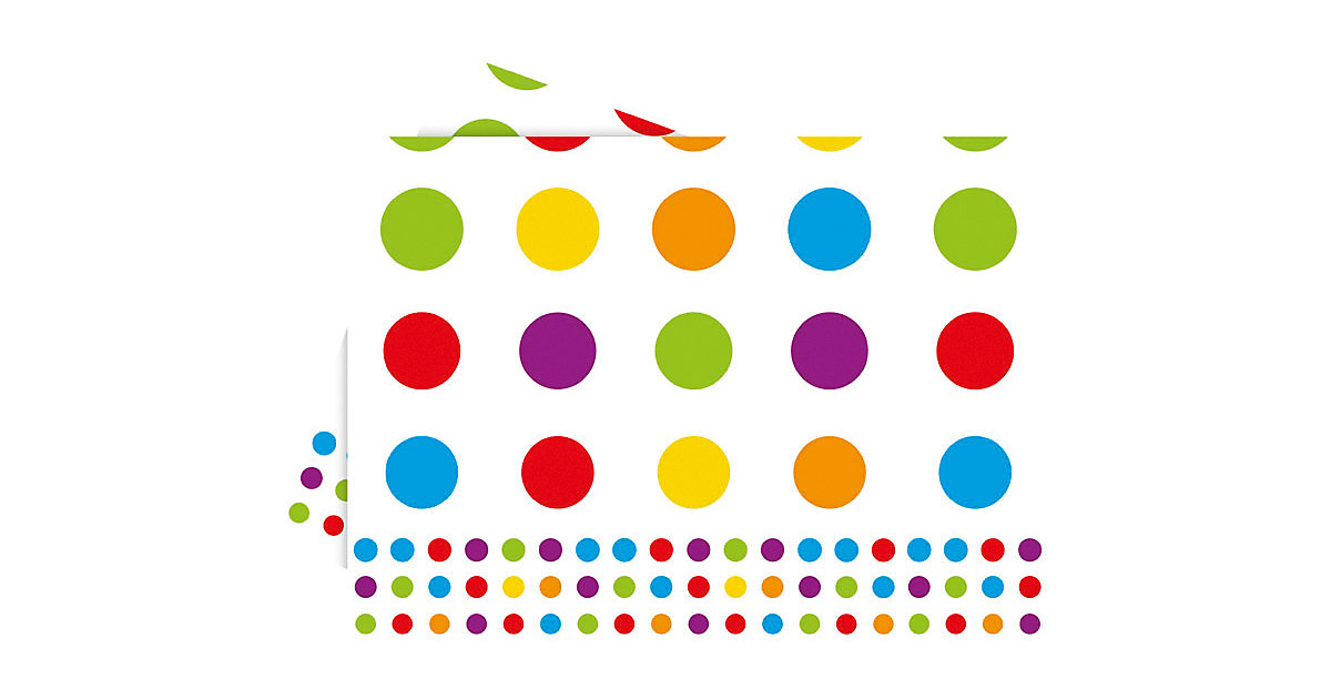 Tischdecke Bright Color Dots 120 x 180 cm