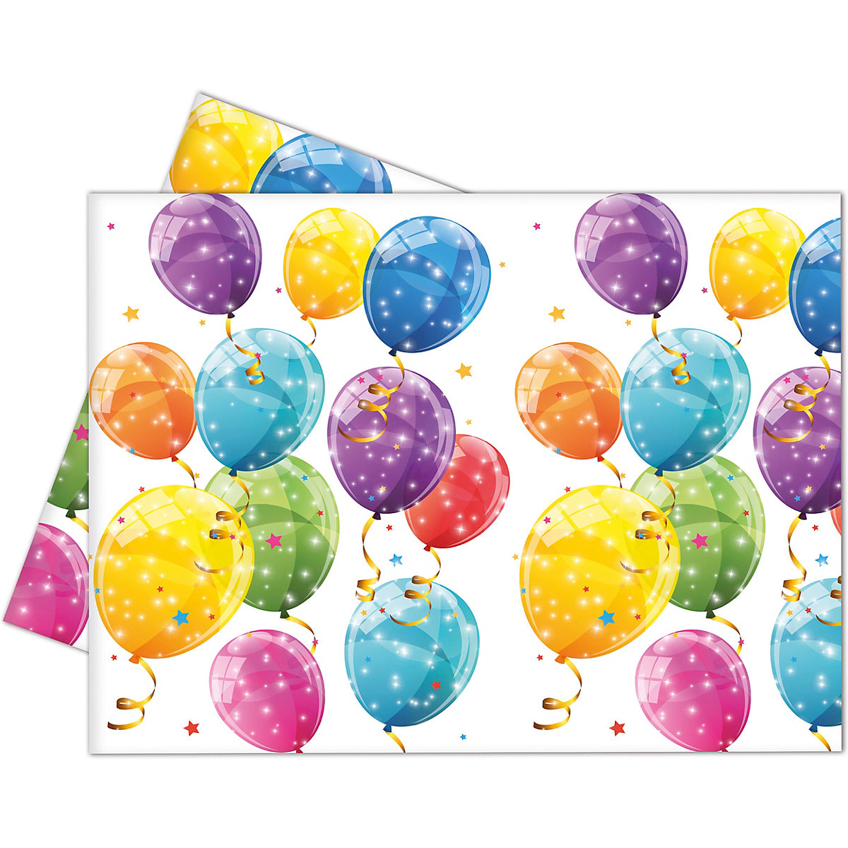 Procos Party-Tischdecke Sparkling Balloons Kunststoff 120 x 180 cm