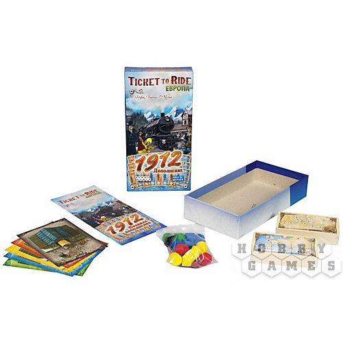 Настольная игра Hobby World Ticket to Ride Европа: 1912, дополнение от Hobby World