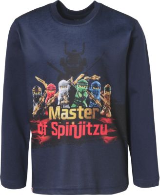 Ninjago Langarmshirt dunkelblau Gr. 116 Jungen Kinder