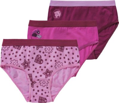 Hipster 3er Pack pink Gr. 134 Mdchen Kinder