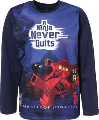 Ninjago Langarmshirt dunkelblau Gr. 110 Jungen Kleinkinder