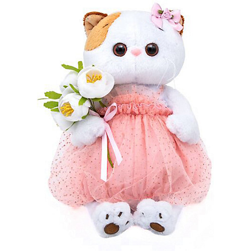 Мягкая игрушка Budi Basa Кошечка Ли-Ли с белым букетом, 24 см от Budi Basa