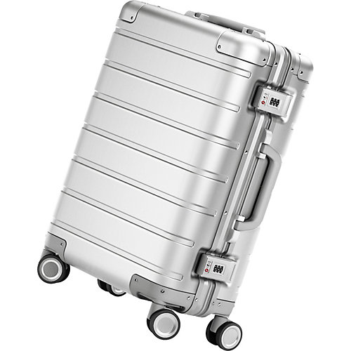 Чемодан Xiaomi 90 Points Luggage 20", серебристый - серый