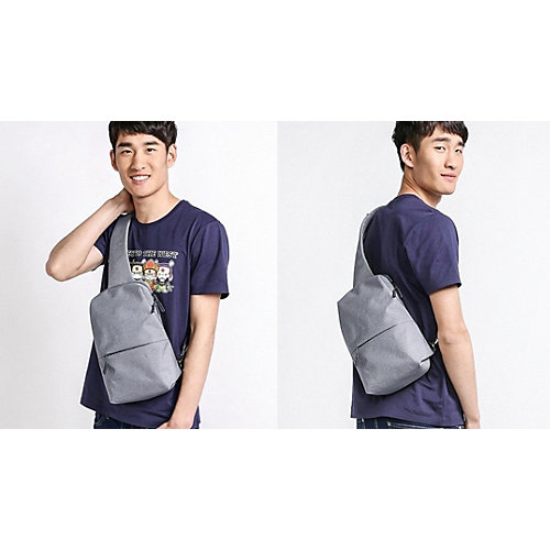 Рюкзак Xiaomi Mi City Sling Bag, светло-серый - светло-серый