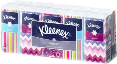 Носовые платочки Kleenex Original, упаковка 10 штук