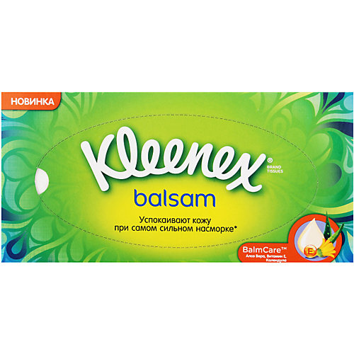 Салфетки Kleenex Balsam, 72 штуки