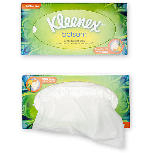 Салфетки Kleenex Balsam, 72 штуки