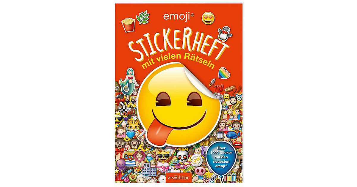 Buch - emoji: Stickerheft mit vielen Rätseln