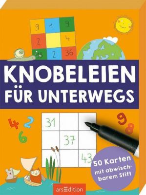 Buch - Knobeleien unterwegs, 50 Karten Kinder