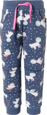 Jogginghose , Organic Cotton blau Gr. 104/110 M�dchen Kleinkinder