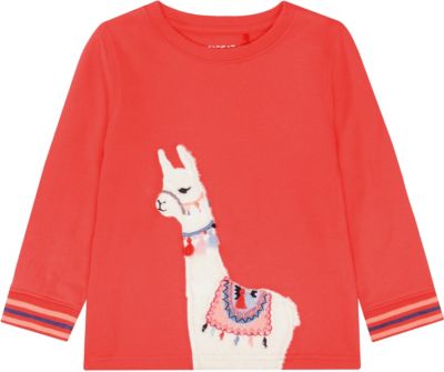 Sweatshirt , Lama rot Gr. 116/122 Mädchen Kinder