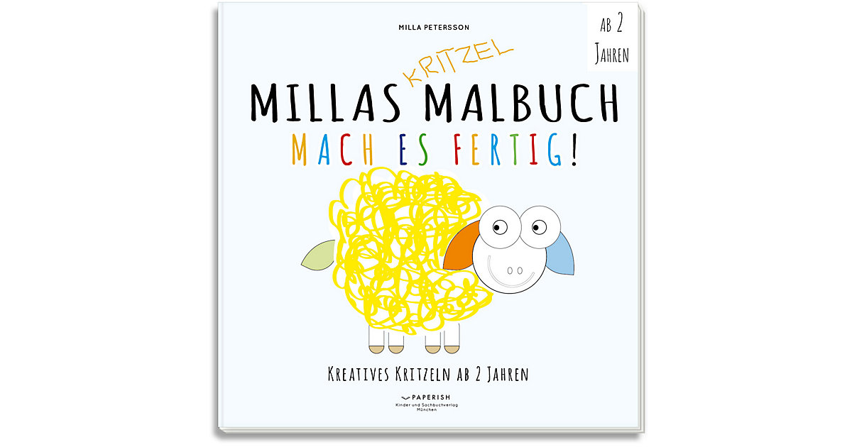 Buch - Millas Kritzel Malbuch: Mach es Fertig!