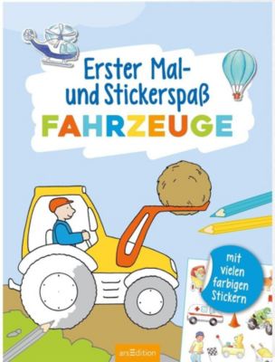 Buch - Erster Mal- und Stickerspa� Fahrzeuge