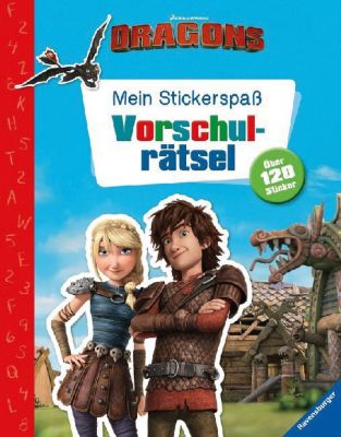 Buch - Mein Stickerspa� Dreamworks Dragons: Vorschulr�tsel