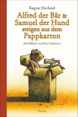 Buch - Alfred der Bär und Samuel der Hund steigen aus dem Pappkarton