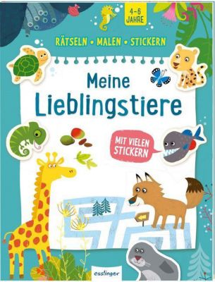 Buch - Rtseln, Malen, Stickern
