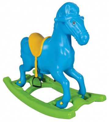 Качалка Pilsan Windy Horse "Лошадка", со стременами, голубая